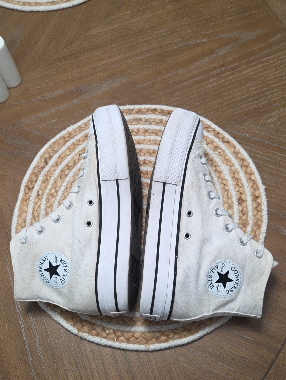 Converse All Star Lift Platform Hightop In White, Size 7.5 - Picture 6 of 11